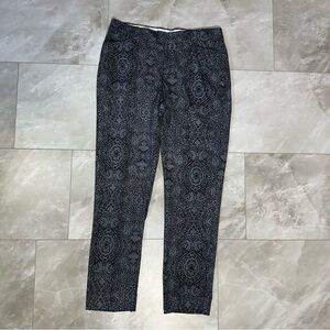 Dockers Pants Size 8 Women's Cotton Ankle Trousers Lightweight Geometric Croppe